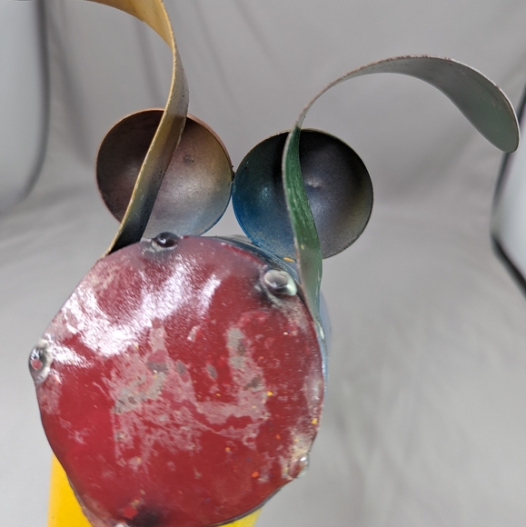 Vtg Dog Metal Hand Made Modernism Welded Spring Neck Bobblehead Art Home Decor - Picture 5 of 12